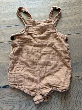 Old Navy Baby 100% Cotton Gauze Romper 12–18M Brown
